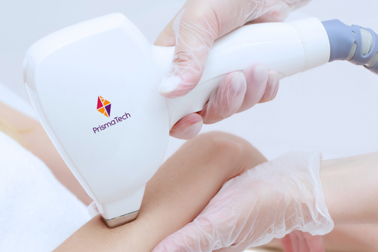 Professional diode laser hair removal treatment being performed at a Southwest med spa, comparing 808 nm diode precision versus IPL for aesthetic clinics 2026